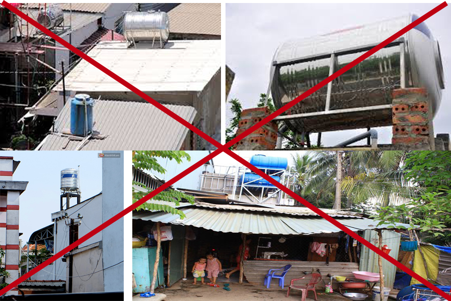 Lắp bồn nước phải đúng cách - nếu không rất dễ gây nguy hiểm